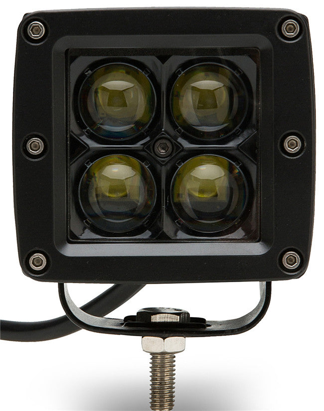 3 Inch LED Cube Pod Driving Work Light, 7D Projector Lens Work Lamp 1600LM