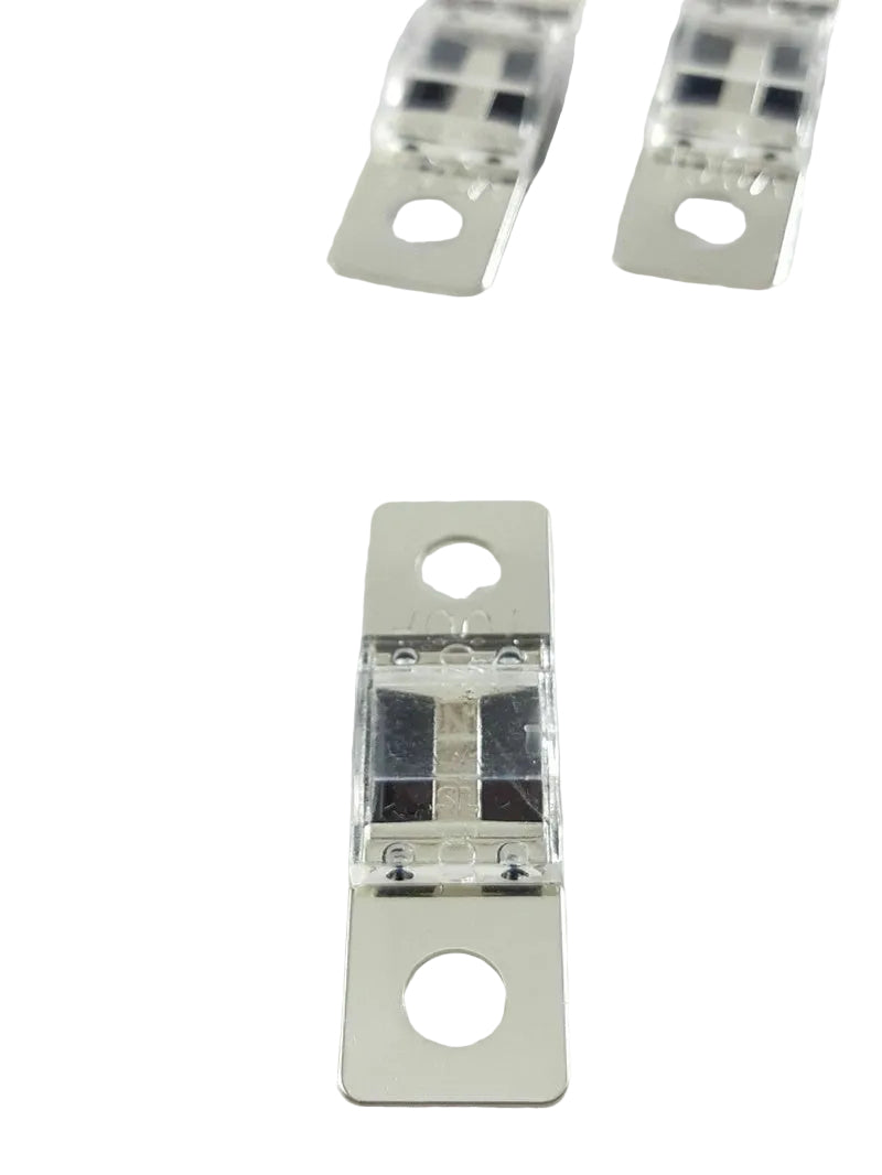 Metallic clip on a textured white background