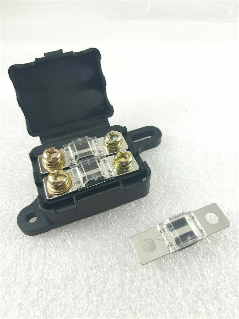 Twin Midi Fuse Holder Kit suits - Dual Battery or Caravan inc 3 x 100 Amp fuses