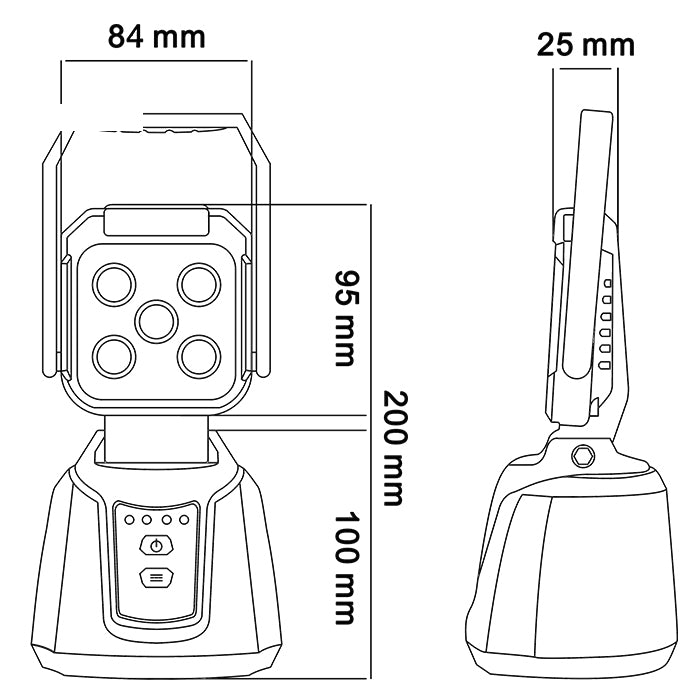 Magnetic LED Work Lamp Rechargeable Bright LED Work Light Full Warranty