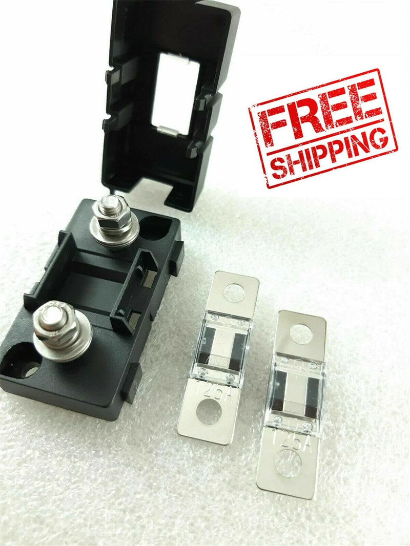 125A MIDI ANS FUSES HOLDERS SUIT DUAL BATTERY OR SOLAR 125AMP BOLT DOWN ANS FUSE