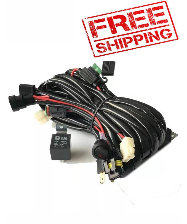 LED Driving Spotlight Wire Harness, Wiring Loom suit most of kings driving light