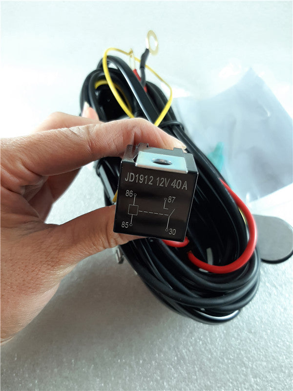 LED light bar wire harness Kit With Switch relay for drving light Bar 12V 40A