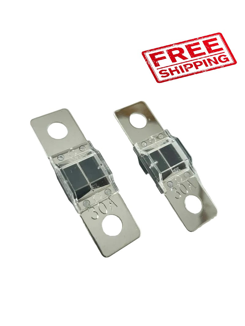 2pc 30A MIDI Fuses to suit Dual Battery or Solar Bolt Down ANS Fuse