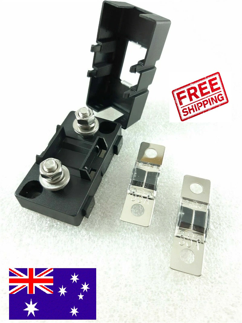 30A MIDI ANS FUSES HOLDERS SUIT DUAL BATTERY OR SOLAR 30AMP BOLT DOWN ANS FUSE