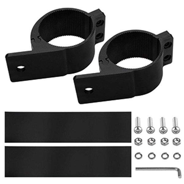 Roadvision 3 Inch Sports Bar Mounts Suit Work Light Light Bar 76mm-81mm Black