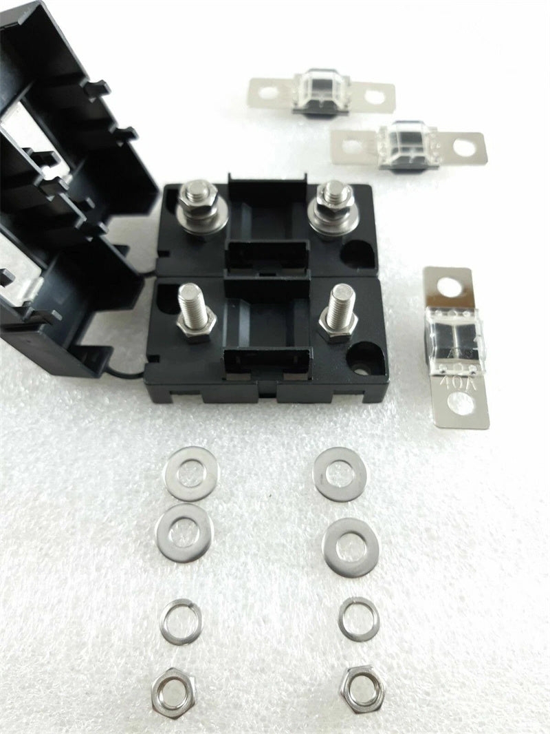 3 X 40AMP MIDI Fuse & 2 x Fuse Holder Kit Suit Redarc 1225D Projecta IDC25