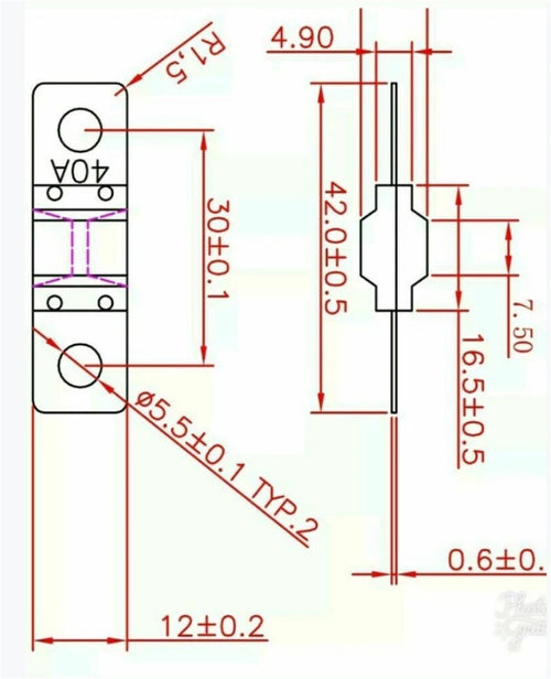 4 x 40A ANS FUSES MIDI FUSE DUAL BATTERY BCDC Midi Fuse
