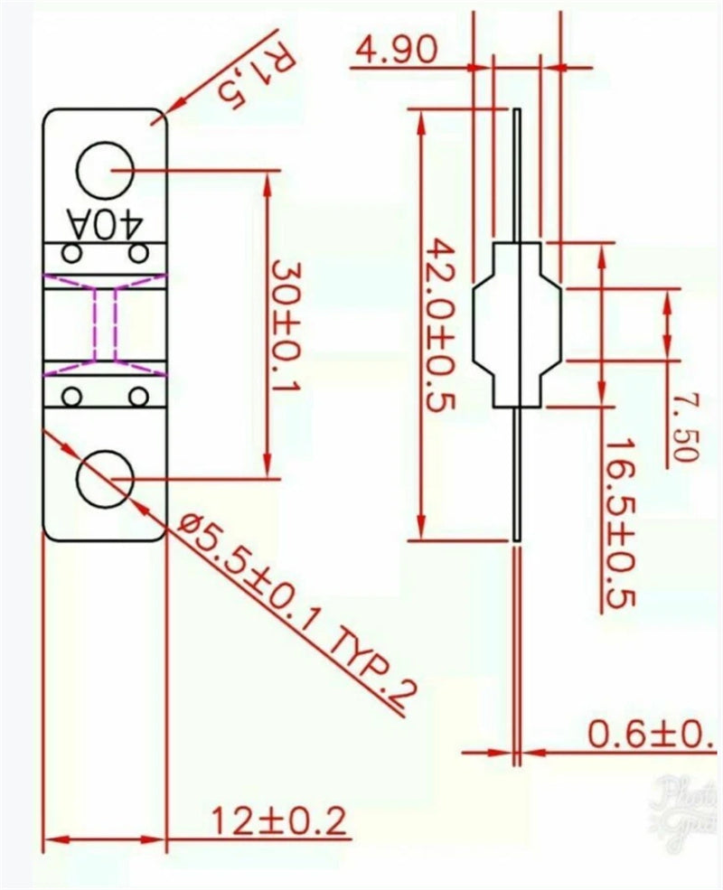 3 x 40A ANS FUSES FAST AUS POST MIDI FUSE DUAL BATTERY BCDC Midi Fuse