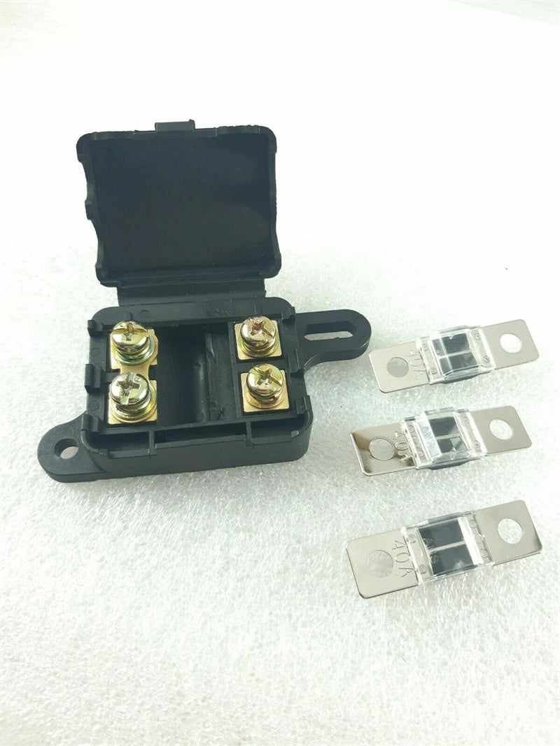 Twin Midi Fuse Holder Kit suits - Dual Battery or Caravan inc 3 x 40 Amp fuses