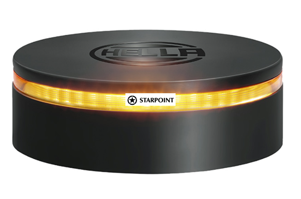 Hella LED Amber Rotating Beacon Permanently visible warning signal E75-2RL455256001