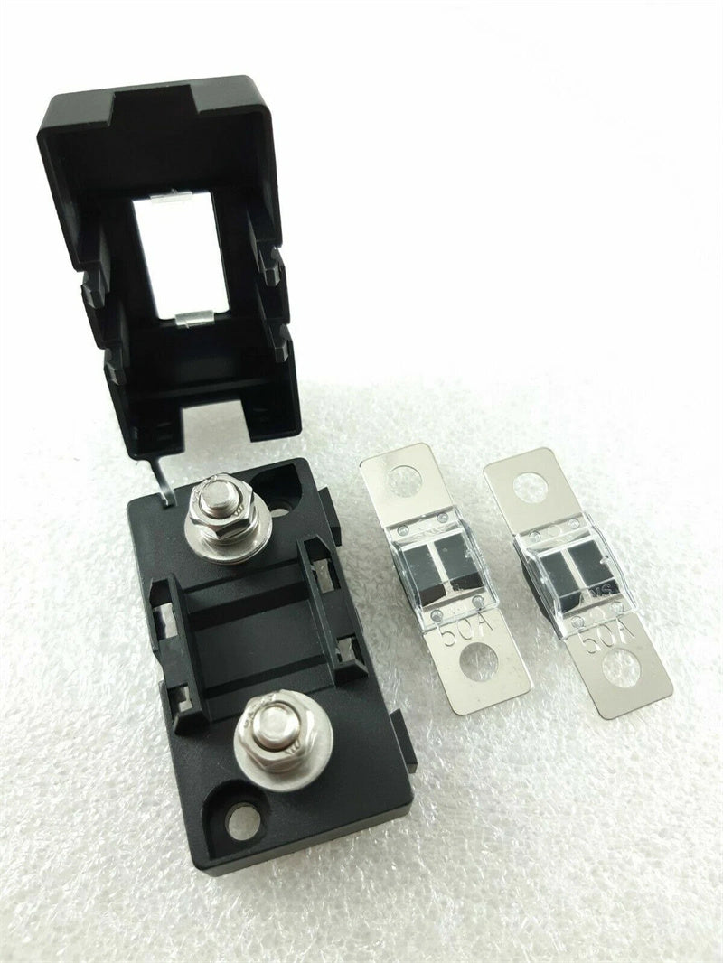 50A MIDI ANS FUSES HOLDERS SUIT DUAL BATTERY OR SOLAR 50AMP BOLT DOWN ANS FUSE