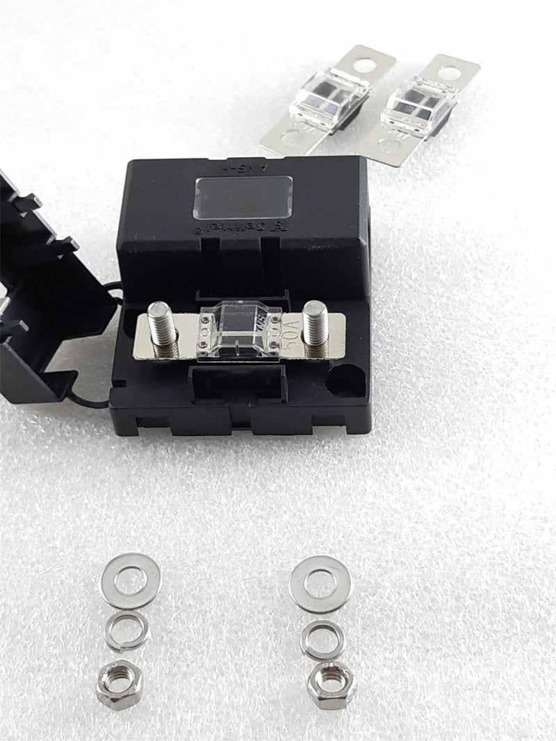 Midi Fuse Kit -  2 x Holders + 3 x 50 Amp Fuse Dual Battery Aust Stock Fast Post