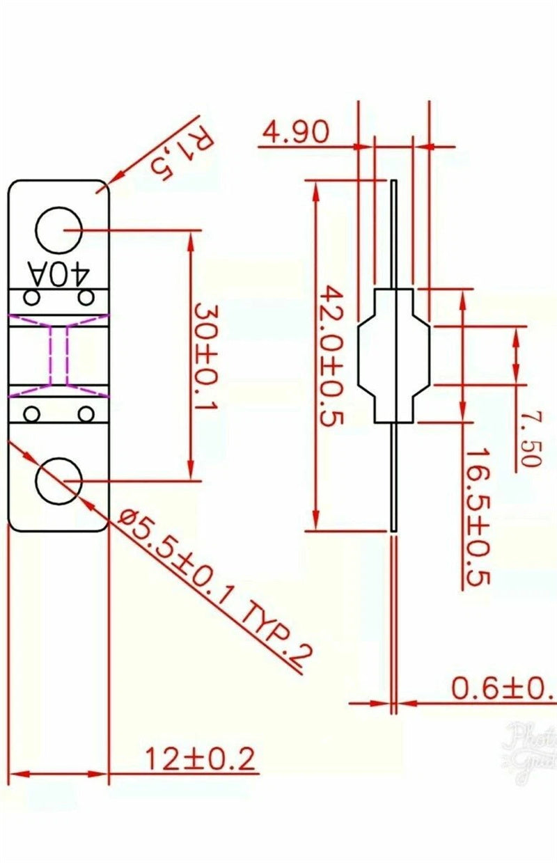 MIDI Fuse 3 x 50A AMP FUSE - MIDI FUSE - DC DC Dual Battery Anderson Plug