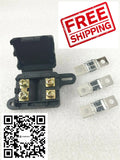 Twin Midi Fuse Holder Kit suits - Dual Battery or Caravan inc 3 x 50 Amp fuses
