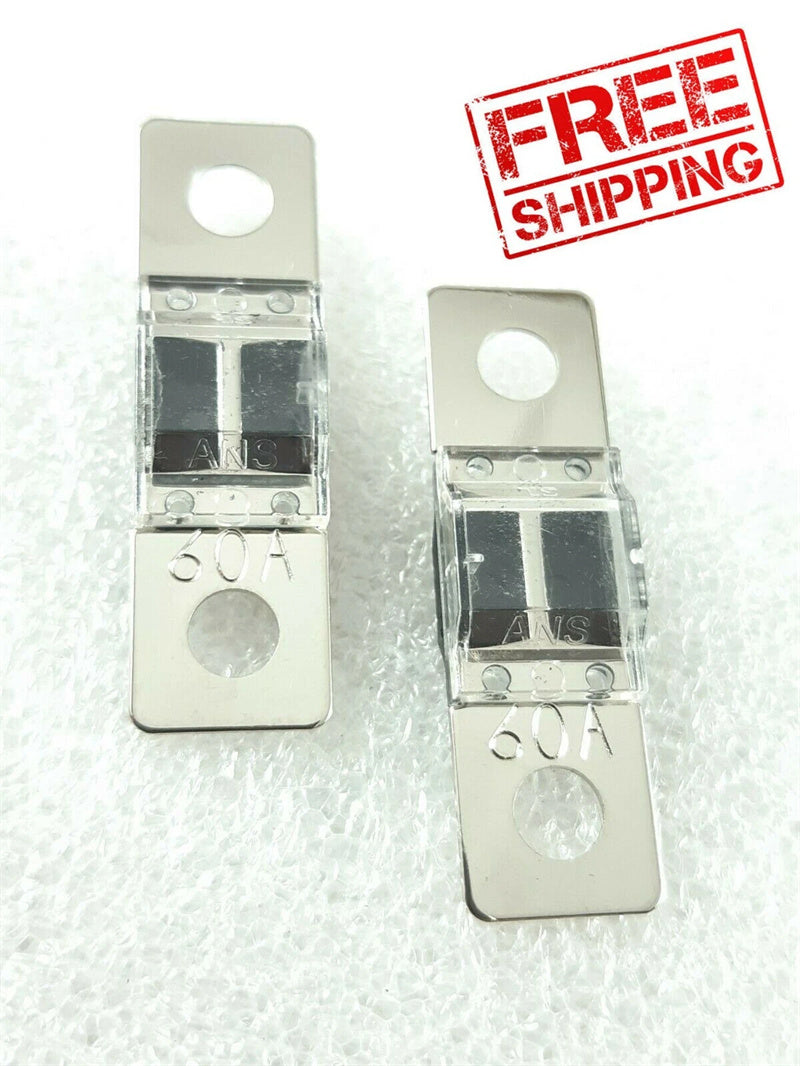 2pc 60A MIDI Fuses to suit Dual Battery or Solar Bolt Down ANS Fuse