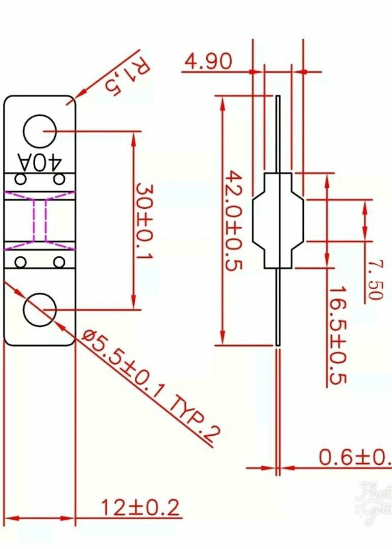 60A Fuse & Holder Kit to suit BCDC1240D Dual Battery System