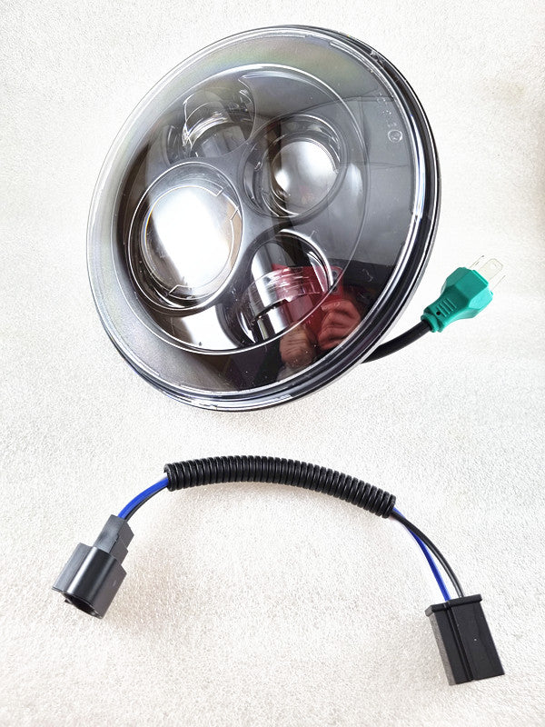 Pair GQ Patrol 7 Inch LED Headlights New Projector Lens for Holden H series,Jeep 4x4, Motorcycle, Truck