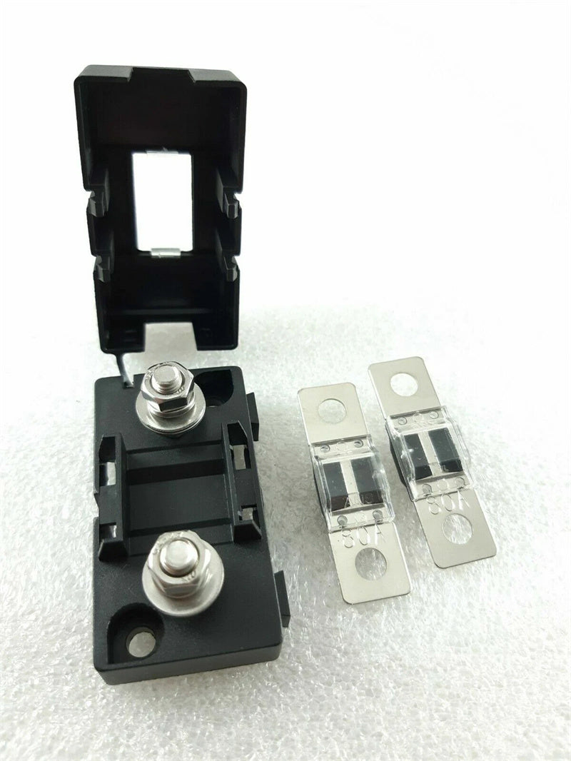 80A MIDI ANS FUSES HOLDERS SUIT DUAL BATTERY OR SOLAR 80AMP BOLT DOWN ANS FUSE
