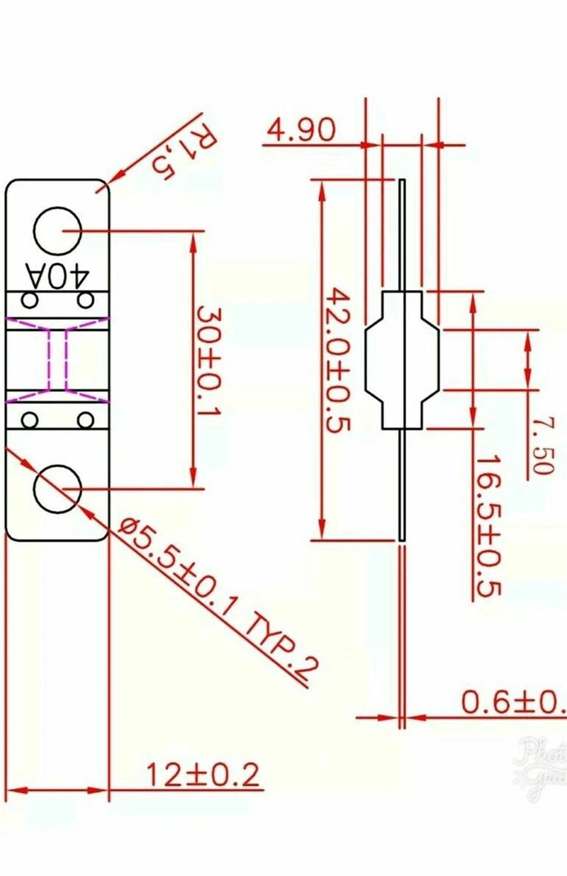 3 x 80 Amp MIDI FUSE - Suit Dual Battery 80 Amp Bolt Down ANS Fuse