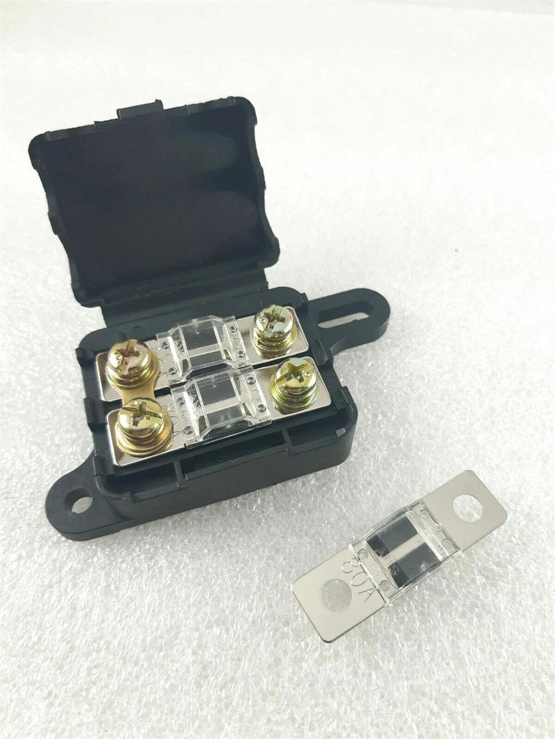 Twin Midi Fuse Holder Kit suits - Dual Battery or Caravan inc 3 x 80 Amp fuses