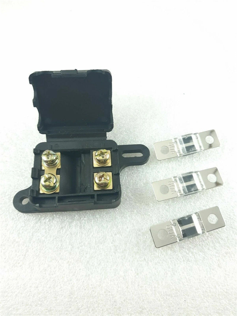 Twin Midi Fuse Holder Kit suits - Dual Battery or Caravan inc 3 x 80 Amp fuses