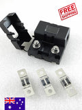Midi Fuse Holder Kit - 2 x Fuse Holders 3 x 80 Amp Fuse Dual Battery Aus Stock