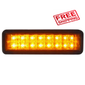 Roadvision BR150A LED Front Indicator Lamp 10-30V Amber LED Rect Grommet Mount 159x49mm