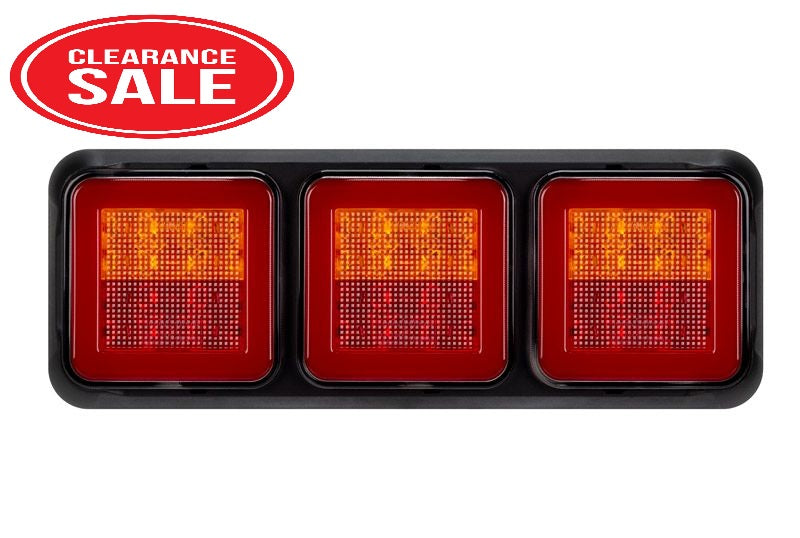 Roadvision LED Rear Combination Lamp 10-30V Stop/Tail/Ind x3 Glow Park 274x100mm