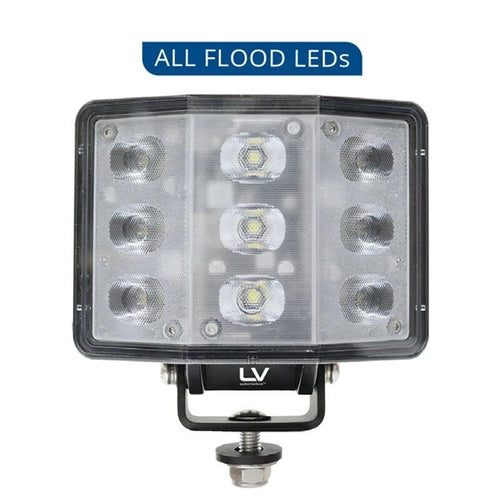 Curved LED Work Light 120 Degree Ultra Wide Flood Beam 9-36V 9500LM IP69K