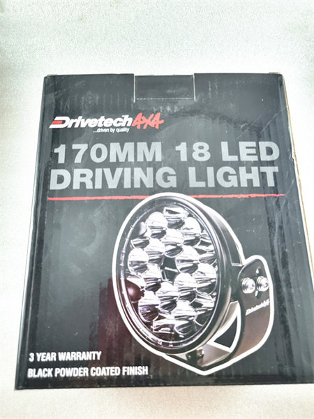 Drivetech 90 Watt 7 Inch Cree LED Round Driving Lamp, Drivetech 7" LED Driving Light