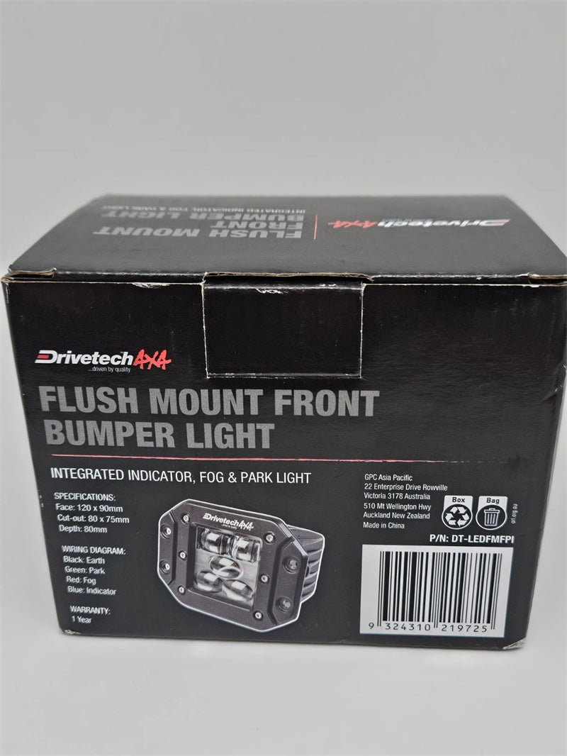 Drivetech 4X4 Flush Mount Park/Indicator light 12V or 24V