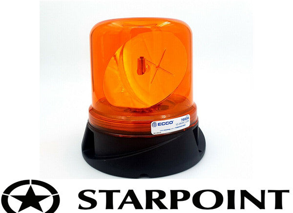 ECCO LED Amber Rotating Beacon ACX2375 LED Amber Rotating Permanent Mount IP67