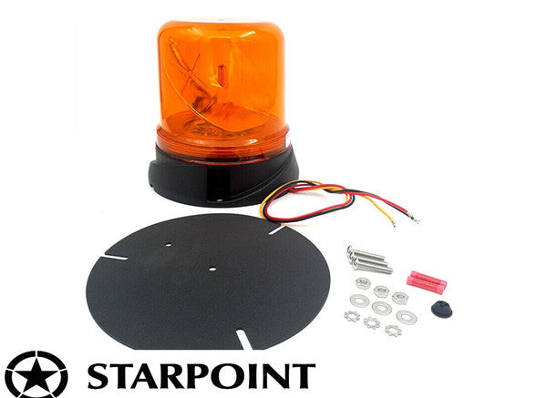 ECCO LED Amber Rotating Beacon ACX2375 LED Amber Rotating Permanent Mount IP67