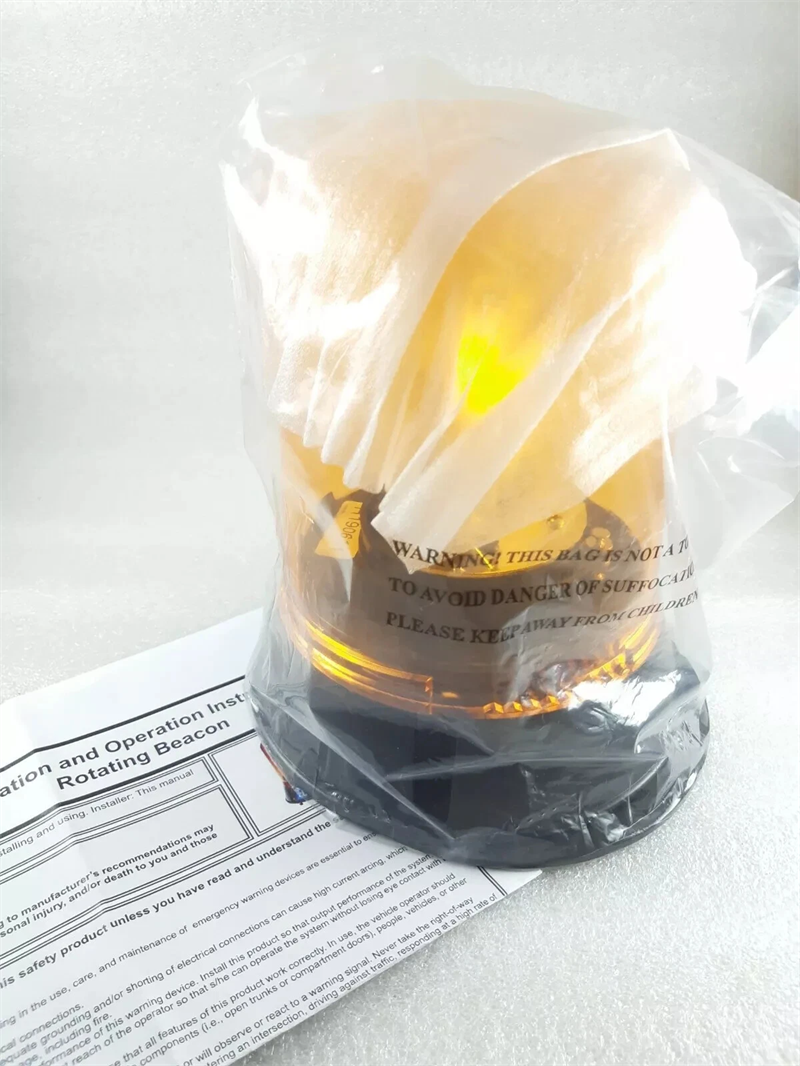 Amber Beacon Halogen 12/24v Permanent Mount ACX2123 Revolving Beacon 178 x 153mm