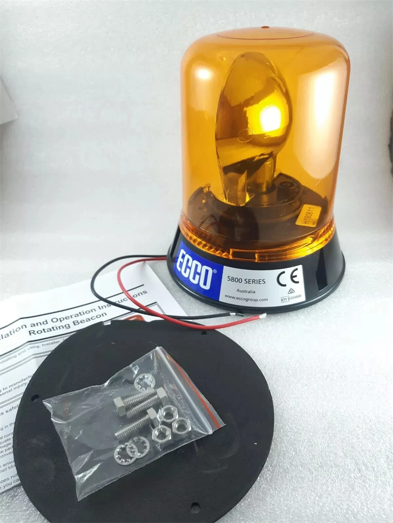 Amber Beacon Halogen 12/24v Permanent Mount ACX2123 Revolving Beacon 178 x 153mm
