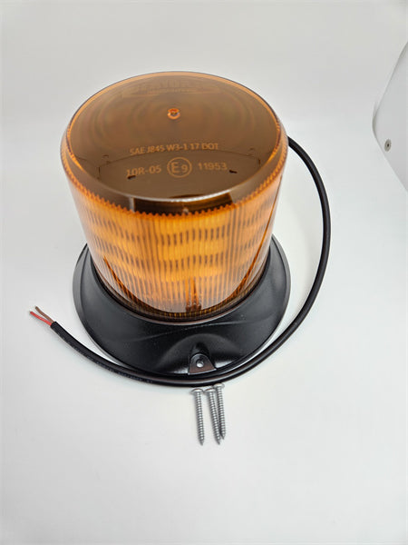 Roadvision LED Beacon Revolver Maxi 10-30V Amber Fixed Mount 15W 5 Function SAE Class 1
