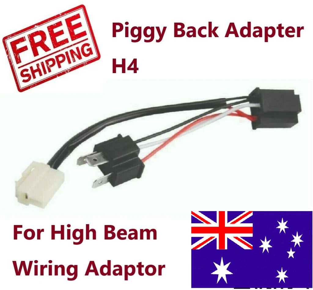 Piggy Back Adapter H4 for High Beam Wiring Adaptor Inline H4 Splice Starpoint