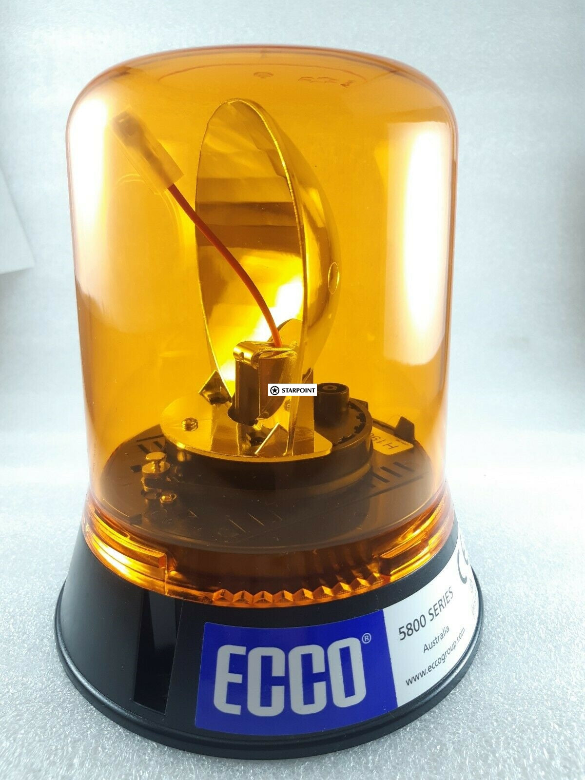 Amber Beacon Halogen 12/24v Permanent Mount ACX2123 Revolving Beacon 178 x 153mm