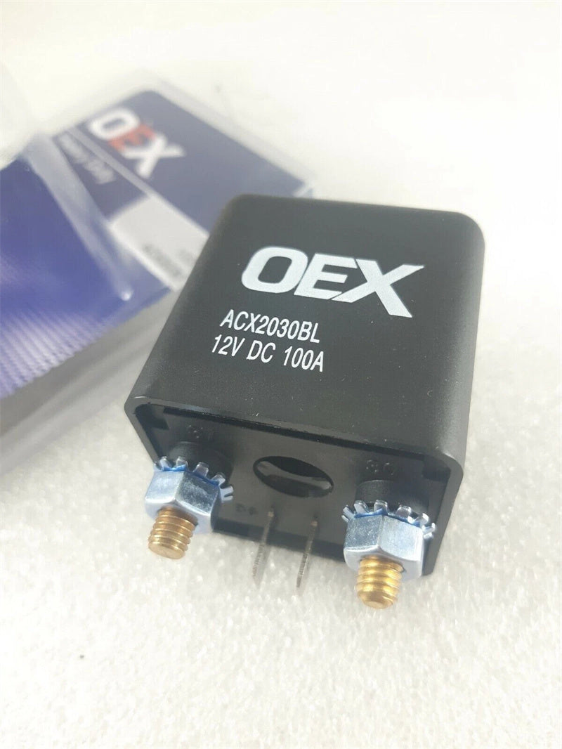 Heavy Duty 100 Amp Relay 12 Volt - Blade & Stud Terminals- NO Contacts
