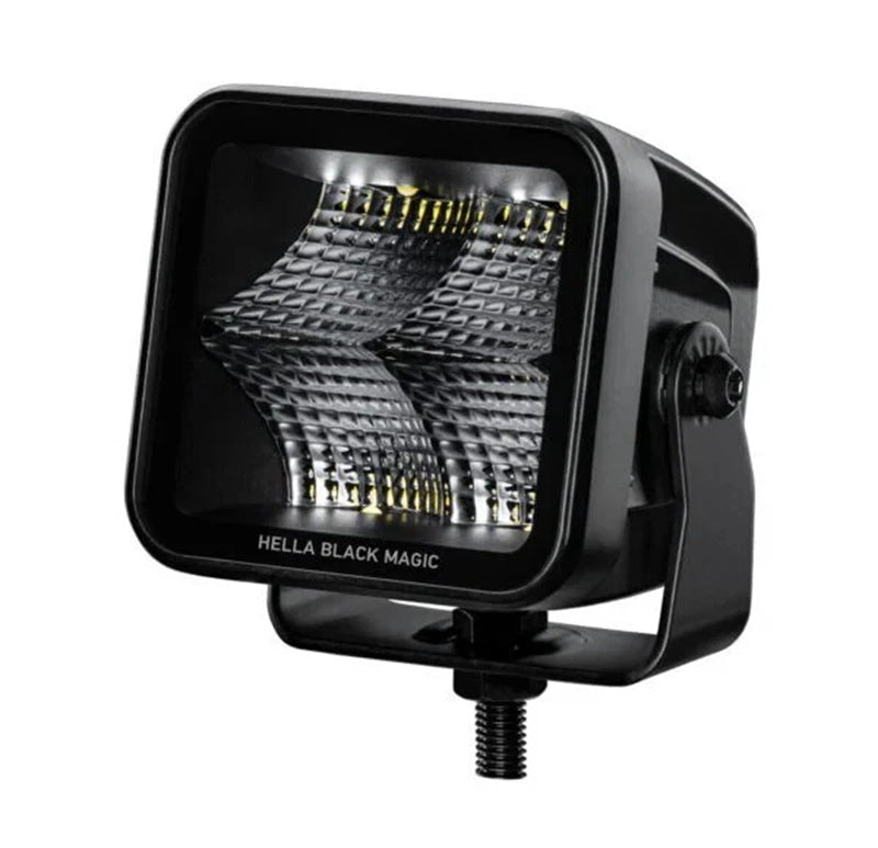 Hella Black Magic LED Cube Light Kit 3.2” Flood Beam 12V/24V