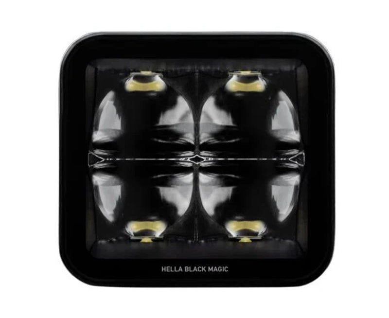 Hella Black Magic LED Cube Light Kit 3.2” Spot Beam 12V/24V
