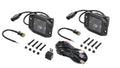 Hella Black Magic LED Cube Light Kit 3.2” Flood Beam Flush Mount 12V/24V