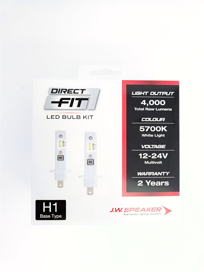 JW Speaker H1 LED Direct Fit Bulb Kit 12/24V 5700K H1 led conversion kit