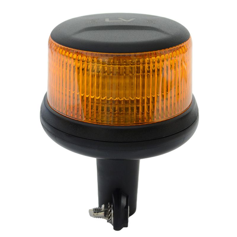 Low Voltage Mini Class 1 Amber Beacon, 10-30V Amber LED Beacon Pole Mount
