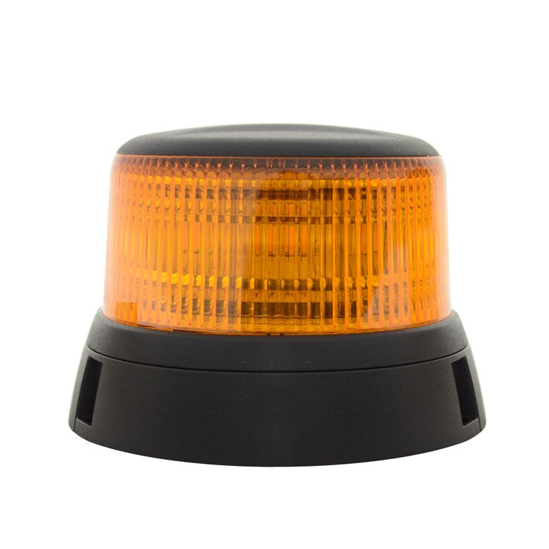 Low Voltage Mini Class 1 LED Beacon, 10-30V Amber LED Beacon with Flange Mount