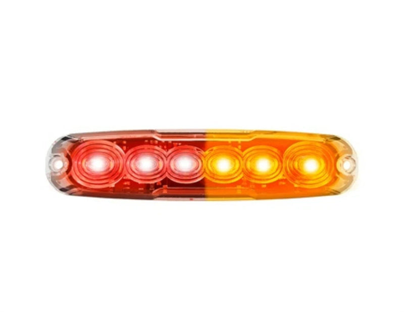 Pair LED Autolamps Stop/Tail/Indicator Light LED 12-24V Low Profile Clear Lens