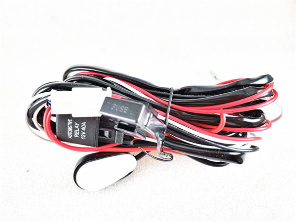 LED Wire Harness Kit , Wiring loom With 2-Way Switch for Car Work Lights 12V 40A