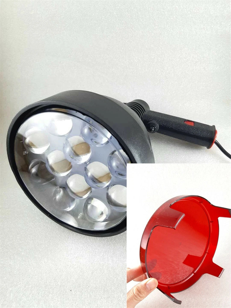 12v Spotlight LED Handheld Spotlight 150mm 60w, 4500 Lumens Hunting Spotlight