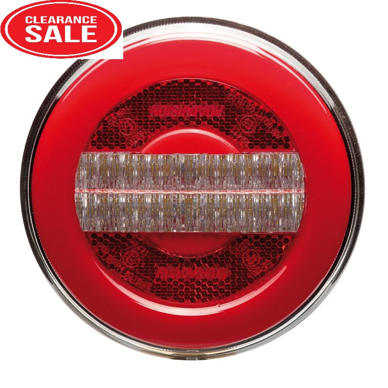 Roadvision LED Rear Combination Lamp 10-30V Tail/Rev/Ref Surface Mount 122mm Glow Tech Tail